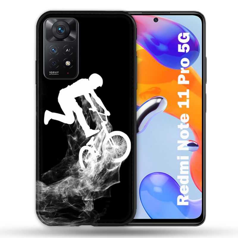 Coque Pour Xiaomi Redmi Note 11 Pro / 11 Pro 5G Sport VTT Noir