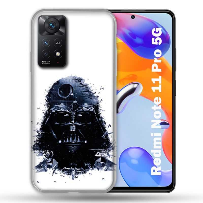 Coque Pour Xiaomi Redmi Note 11 Pro / 11 Pro 5G Star Wars - Dark Vador Blanc