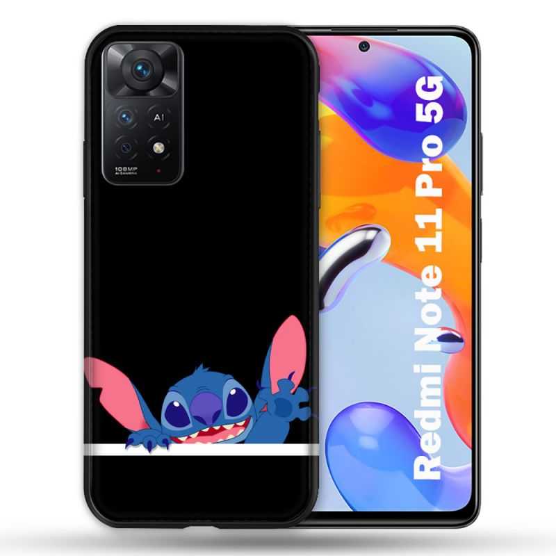 Coque Pour Xiaomi Redmi Note 11 Pro / 11 Pro 5G Stitch Noir
