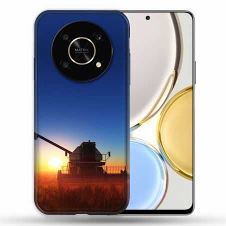 Coque Pour Honor Magic 4 Lite Agriculture Moissonneuse Soleil