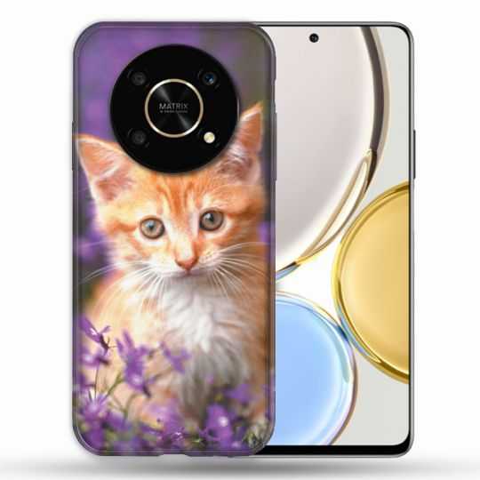 Coque Pour Honor Magic 4 Lite Animal Chat Violet