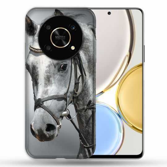Coque Pour Honor Magic 4 Lite Animal Cheval Blanc