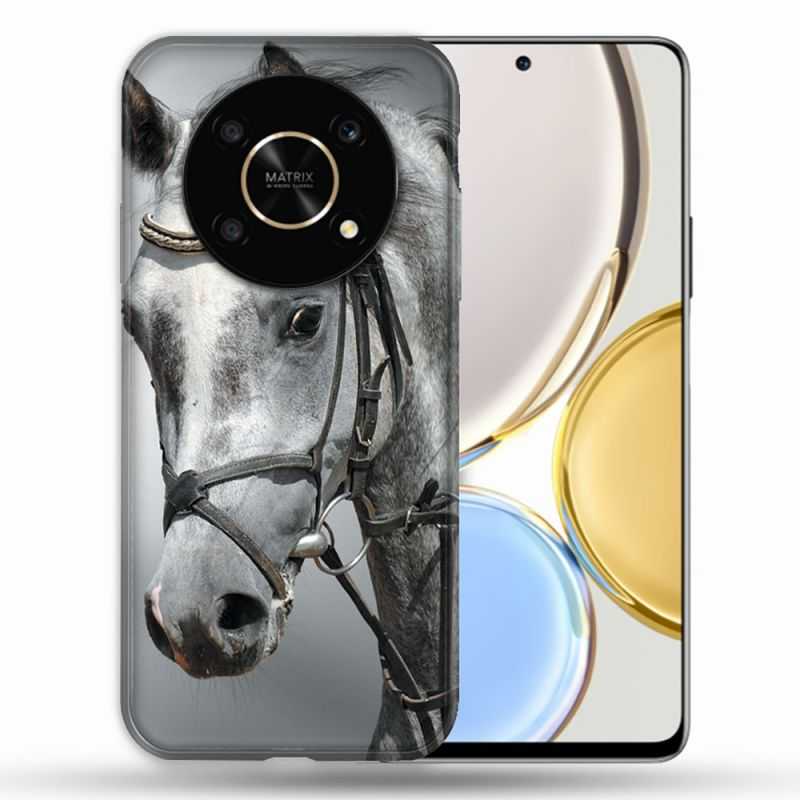 Coque Pour Honor Magic 4 Lite Animal Cheval Blanc