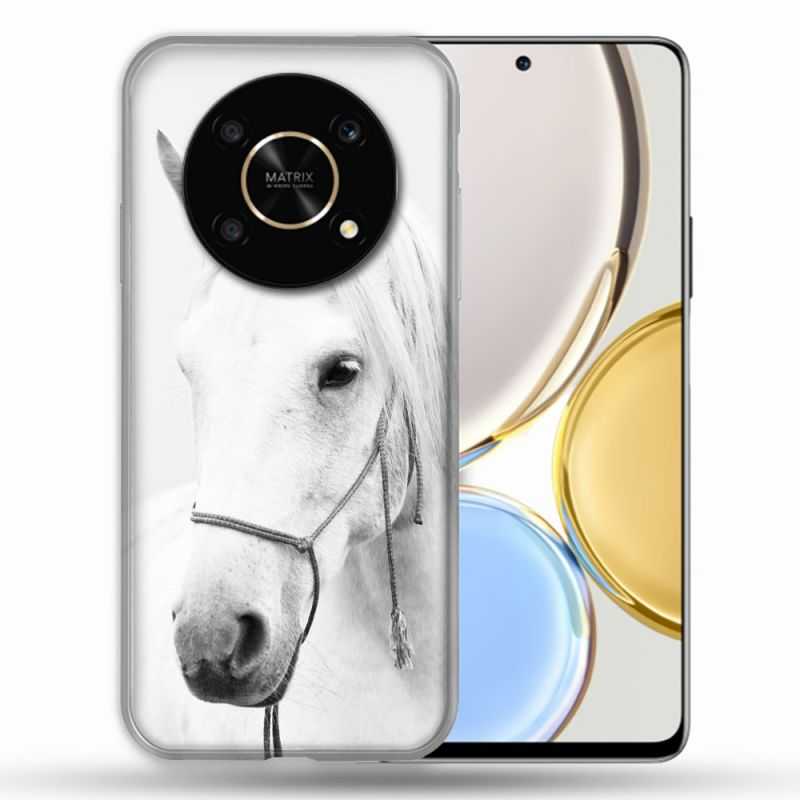 Coque Pour Honor Magic 4 Lite Animal Cheval Cristal