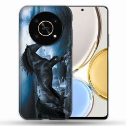 Coque Pour Honor Magic 4 Lite Animal Cheval Noir