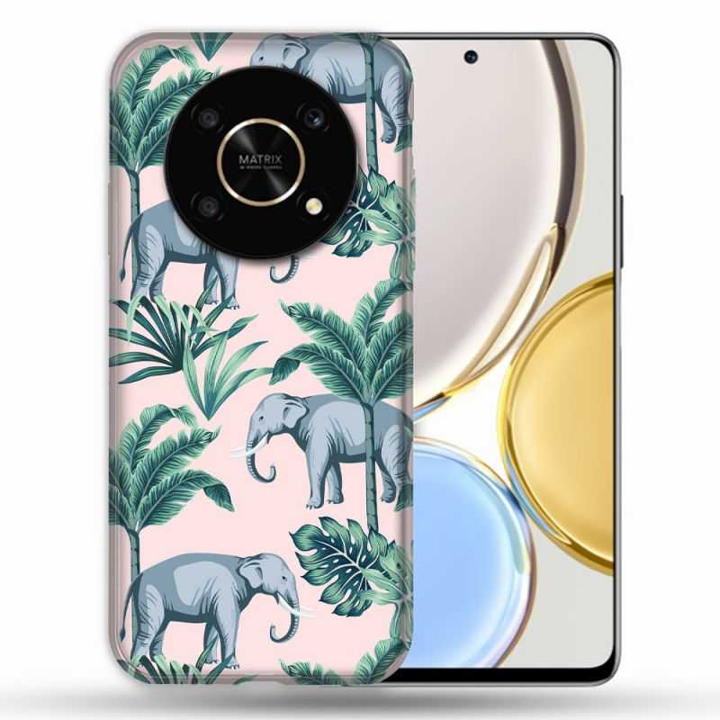 Coque Pour Honor Magic 4 Lite Animal Elephant Pattern