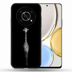 Coque Pour Honor Magic 4 Lite Animal Girafe Noire