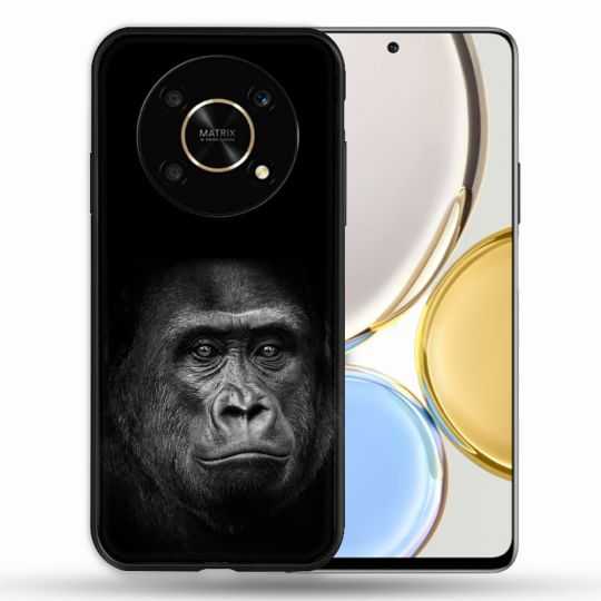 Coque Pour Honor Magic 4 Lite Animal Gorille Noir