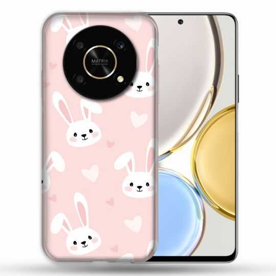 Coque Pour Honor Magic 4 Lite Animal Lapin Rose