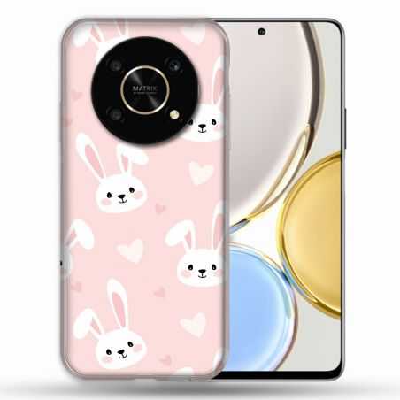 Coque Pour Honor Magic 4 Lite Animal Lapin Rose