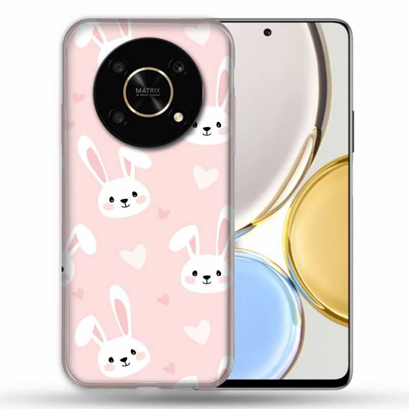 Coque Pour Honor Magic 4 Lite Animal Lapin Rose