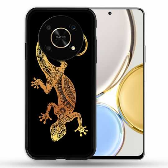 Coque Pour Honor Magic 4 Lite Animal Lezard Noir