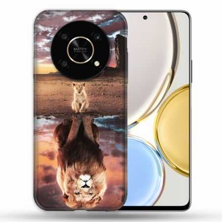 Coque Pour Honor Magic 4 Lite Animal Lion Reflet