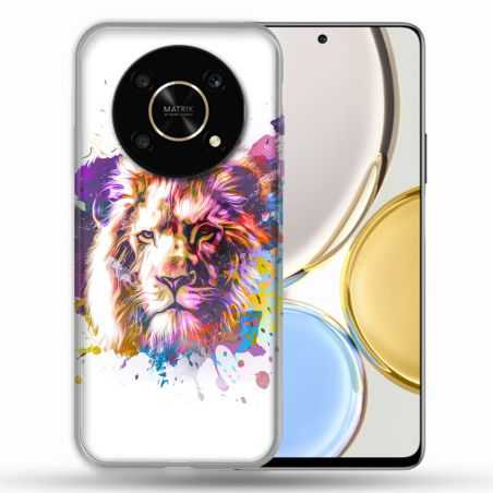 Coque Pour Honor Magic 4 Lite Animal Lion Tag