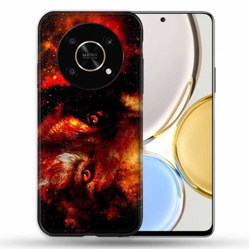 Coque Pour Honor Magic 4 Lite Animal Loup Espace
