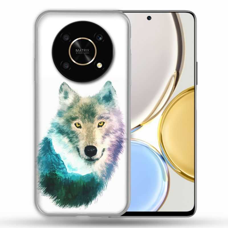Coque Pour Honor Magic 4 Lite Animal Loup Montagne