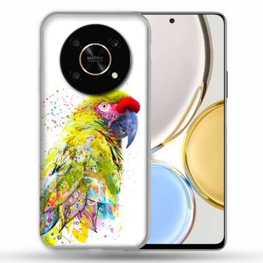 Coque Pour Honor Magic 4 Lite Animal Perroquet Jaune