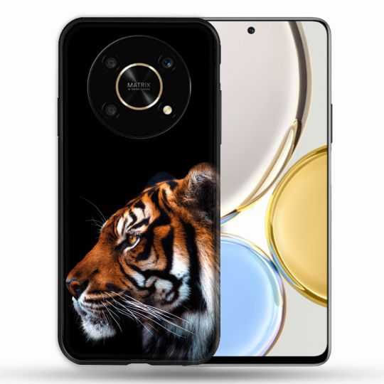 Coque Pour Honor Magic 4 Lite Animal Tigre Noir