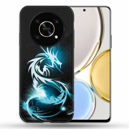 Coque Pour Honor Magic 4 Lite Fantastique Dragon Bleu