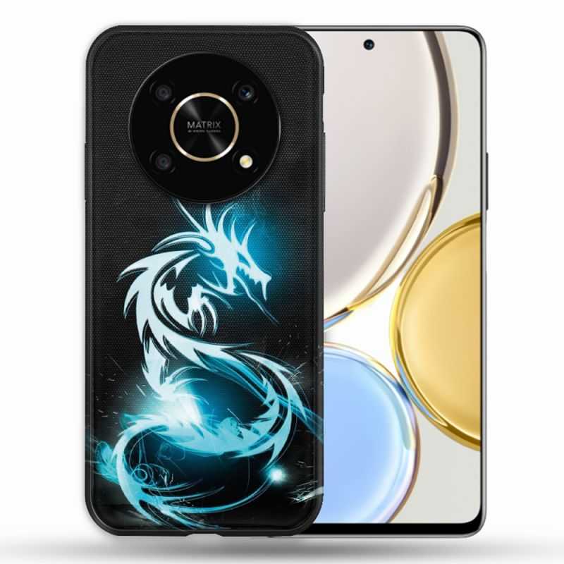 Coque Pour Honor Magic 4 Lite Fantastique Dragon Bleu