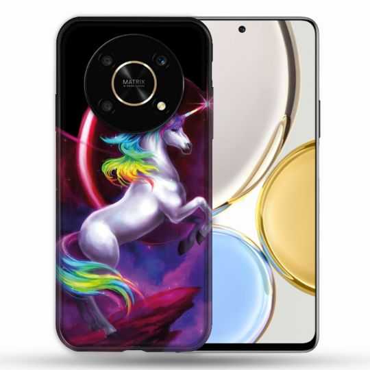 Coque Pour Honor Magic 4 Lite Fantastique Licorne Arc en ciel