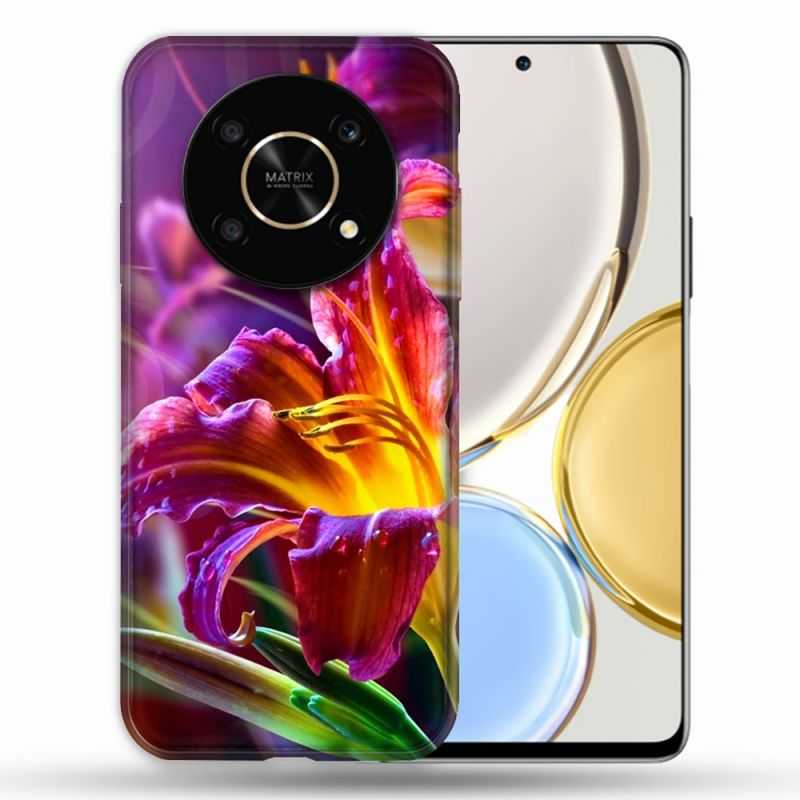Coque Pour Honor Magic 4 Lite Fleur Lys Color