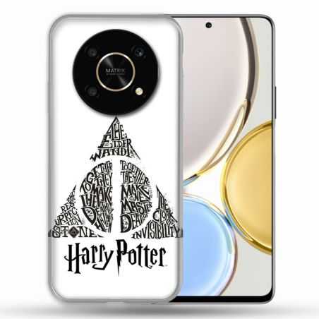 Coque Pour Honor Magic 4 Lite Harry Potter Hollows triangle Blanc