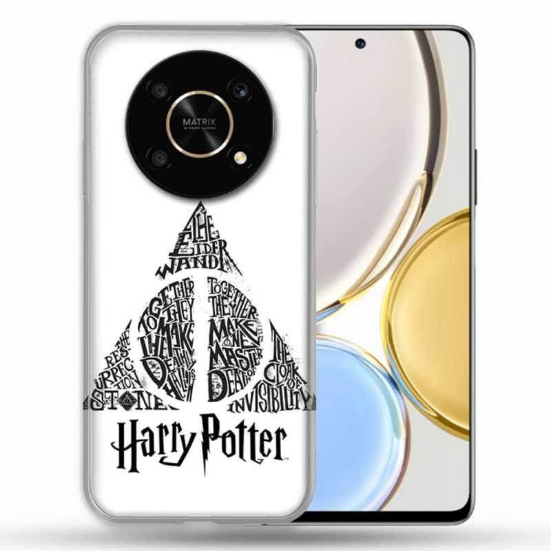 Coque Pour Honor Magic 4 Lite Harry Potter Hollows triangle Blanc