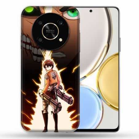 Coque Pour Honor Magic 4 Lite Manga Attaque Titans Eren Eclair