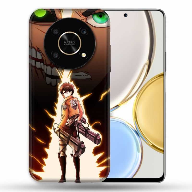 Coque Pour Honor Magic 4 Lite Manga Attaque Titans Eren Eclair