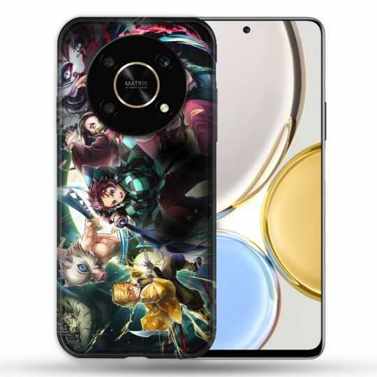 Coque Pour Honor Magic 4 Lite Manga Demon Slayer Groupe
