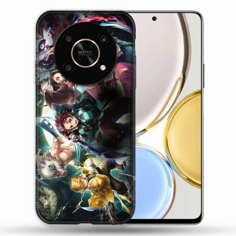 Coque Pour Honor Magic 4 Lite Manga Demon Slayer Groupe
