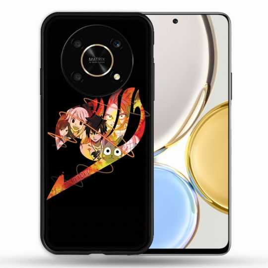 Coque Pour Honor Magic 4 Lite Manga Fairy Tail Logo Noir