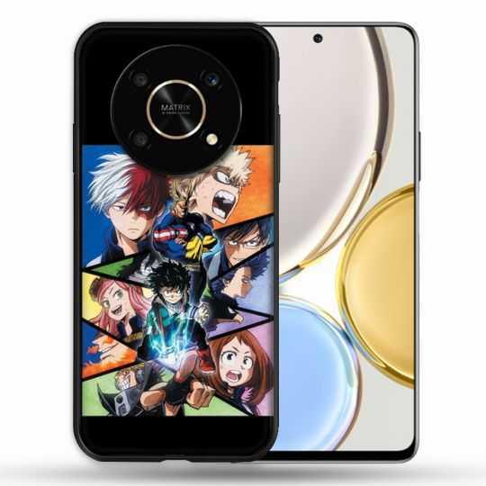 Coque Pour Honor Magic 4 Lite Manga My Hero Academia Noir