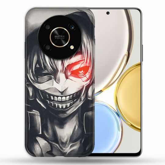 Coque Pour Honor Magic 4 Lite Manga Tokyo Ghoul Kaneki Noir