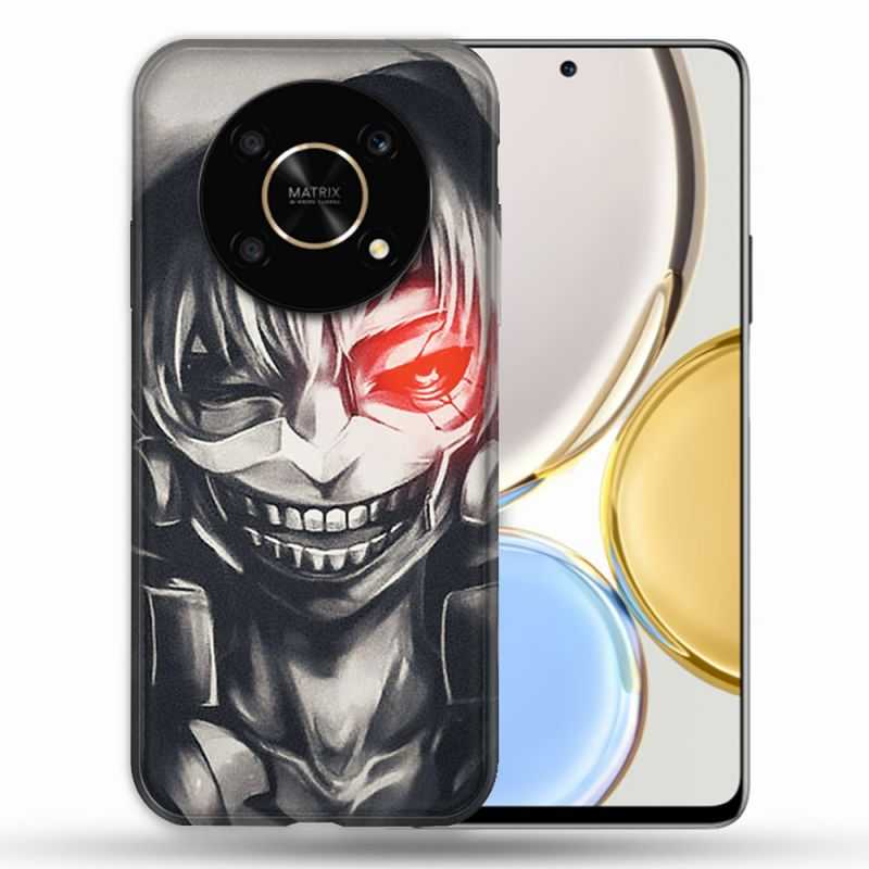 Coque Pour Honor Magic 4 Lite Manga Tokyo Ghoul Kaneki Noir
