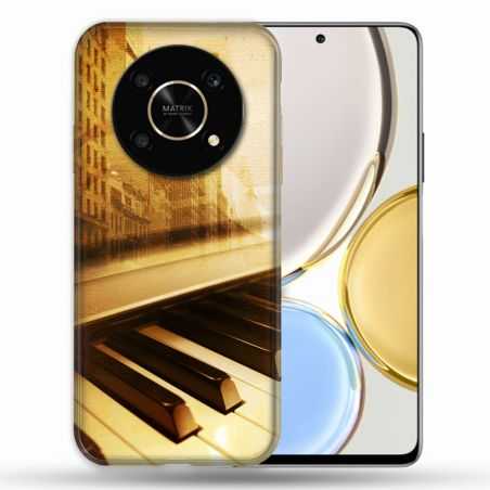 Coque Pour Honor Magic 4 Lite Musique Piano Retro