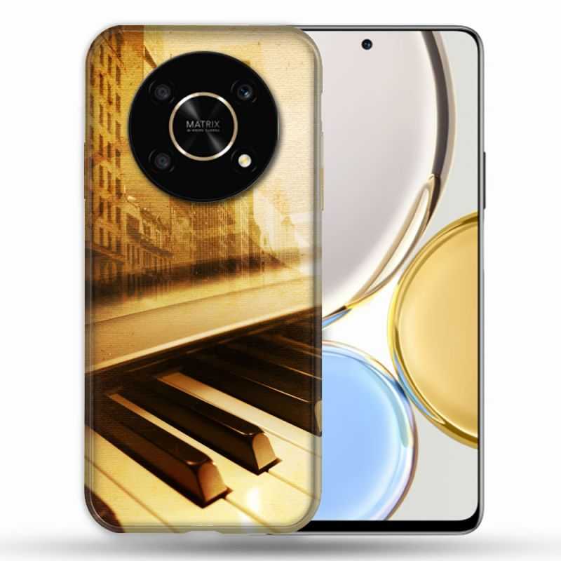 Coque Pour Honor Magic 4 Lite Musique Piano Retro