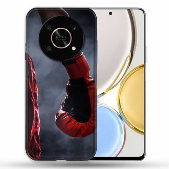 Coque Pour Honor Magic 4 Lite Sport Boxe Gant Rouge
