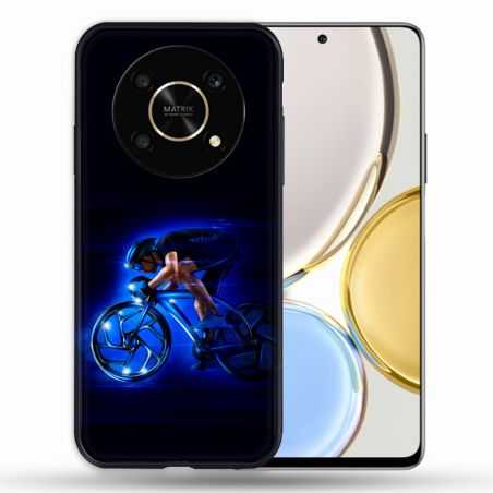 Coque Pour Honor Magic 4 Lite Sport Cyclisme Bleu
