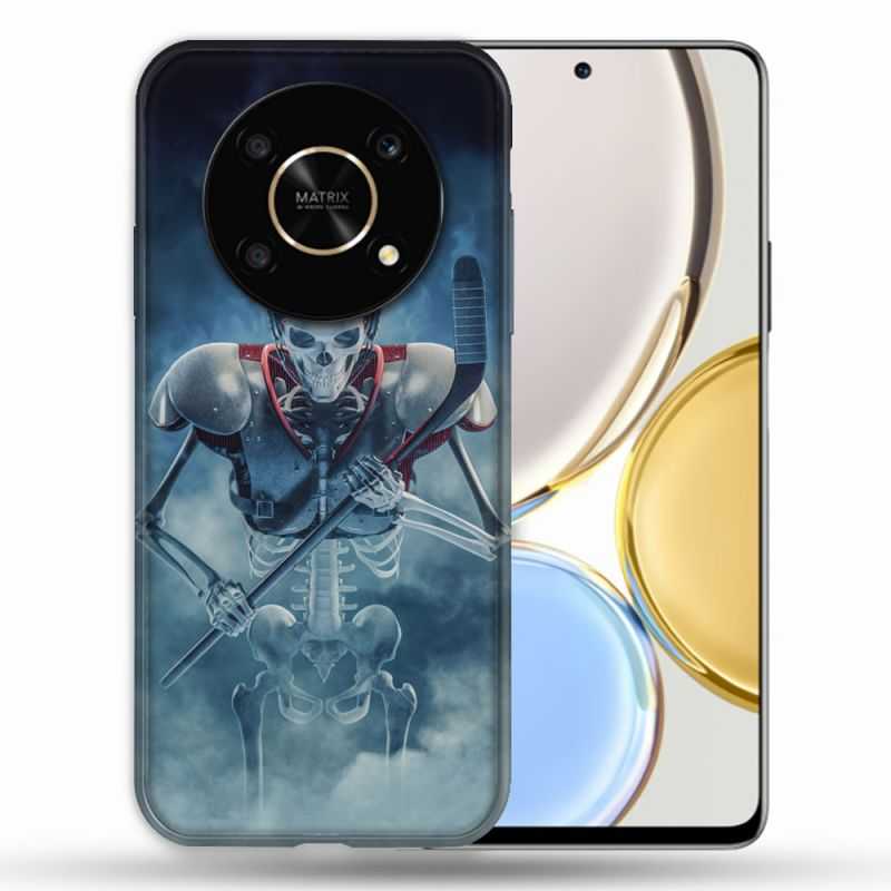 Coque Pour Honor Magic 4 Lite Sport Hockey Squelette