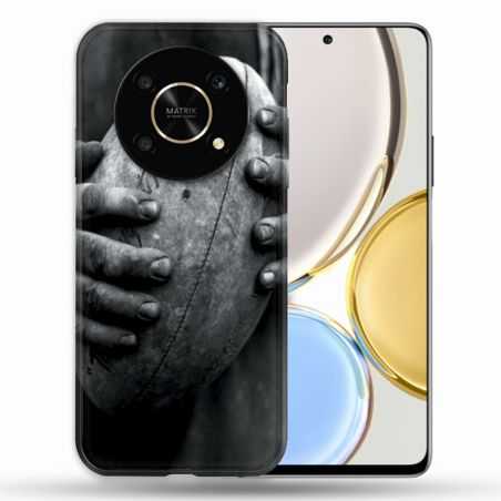 Coque Pour Honor Magic 4 Lite Sport Rugby Ballon Vintage