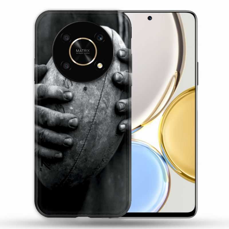Coque Pour Honor Magic 4 Lite Sport Rugby Ballon Vintage