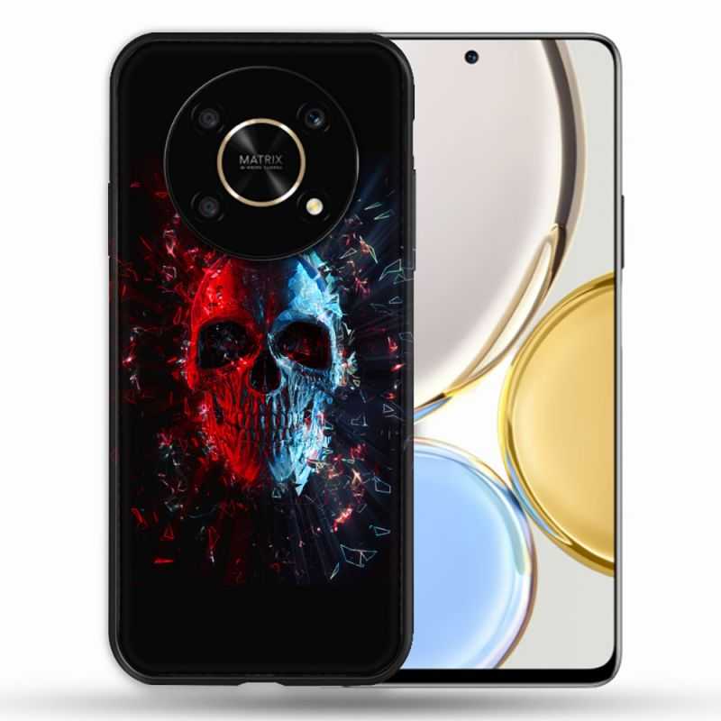 Coque Pour Honor Magic 4 Lite Tete de Mort Deflagration