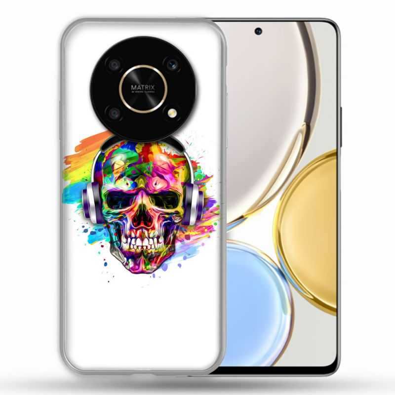 Coque Pour Honor Magic 4 Lite Tete de Mort Tag