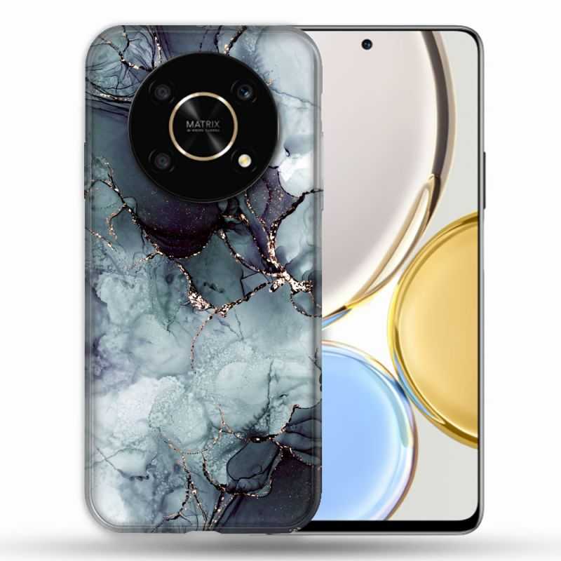 Coque Pour Honor Magic 4 Lite Texture Marbre Gris