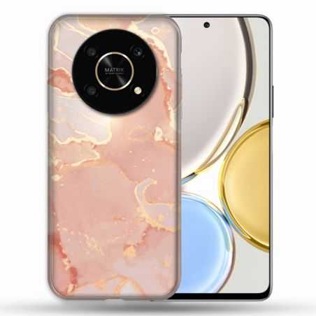 Coque Pour Honor Magic 4 Lite Texture Marbre Rose