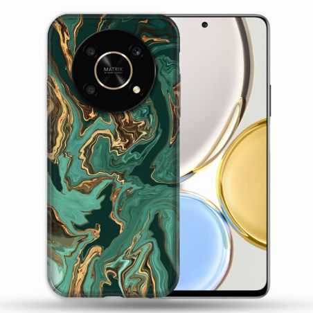 Coque Pour Honor Magic 4 Lite Texture Marbre Vert