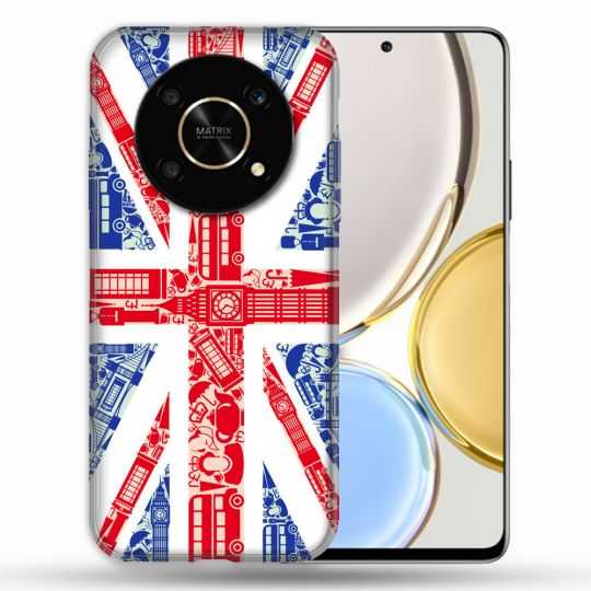 Coque Pour Honor Magic 4 Lite Voyage Angleterre Blanc