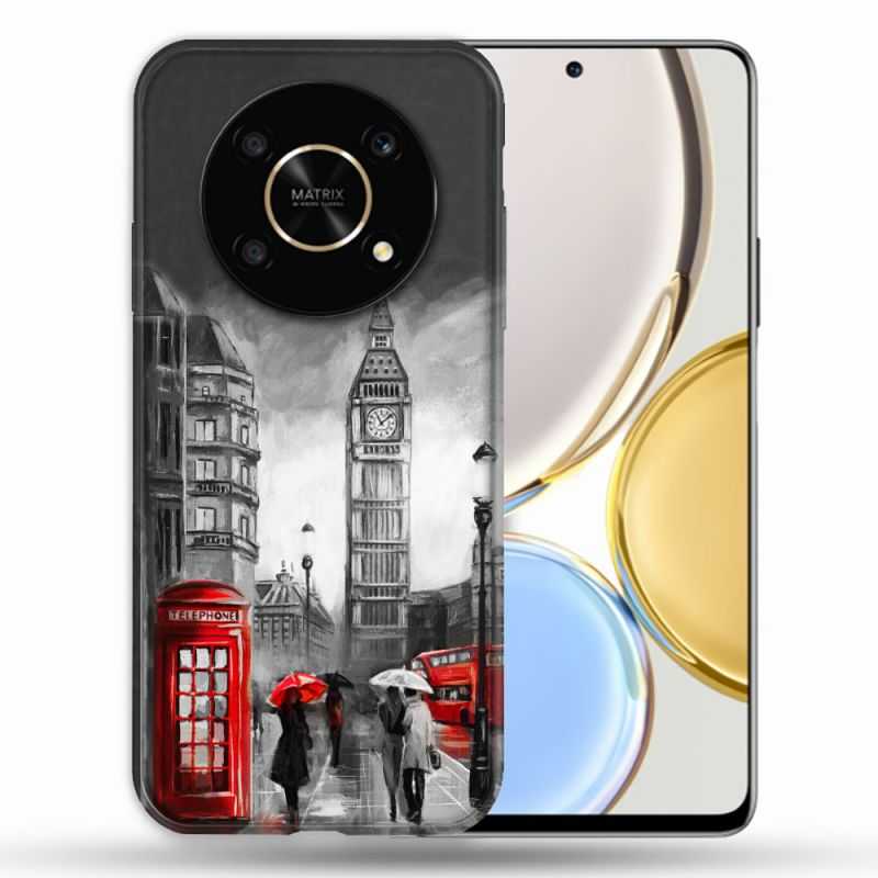 Coque Pour Honor Magic 4 Lite Voyage Angleterre Londres Vintage